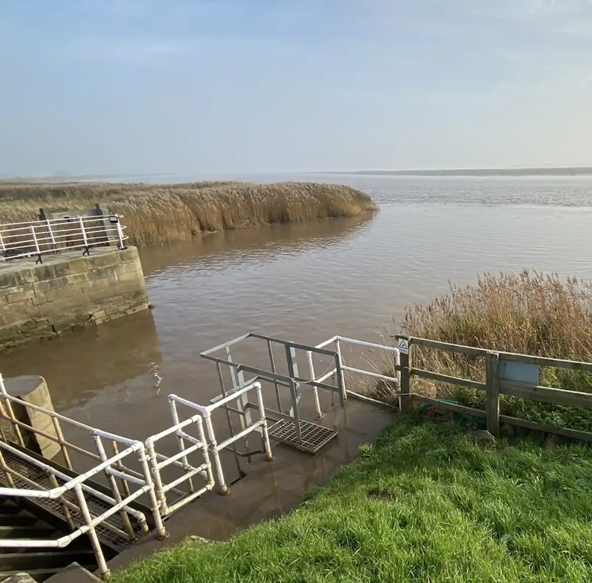 View South toward Whitten Island from the Bridge at Weighton/Humber Lock